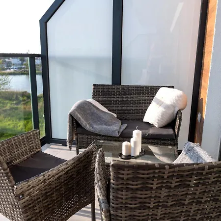 Overlooking The River In Apartment Dziwnow